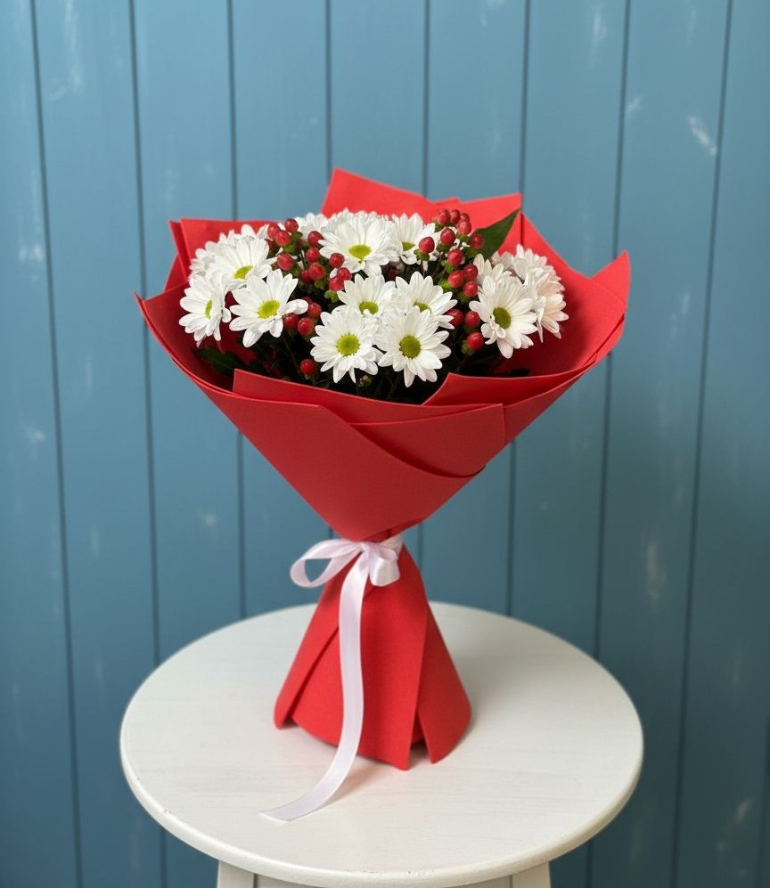 Букет цветов из: Хризантемы в Гизель