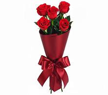 Букет 5 Красных роз Эдлесс Лав в Гизель