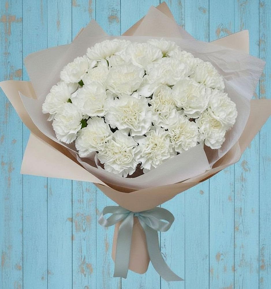 Букет цветов из: Гвоздики в Гизель