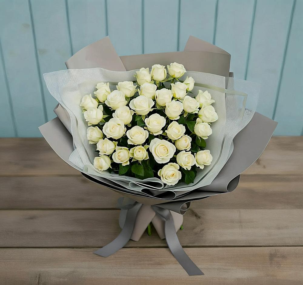 Букет Белоснежная нежность в Гизель