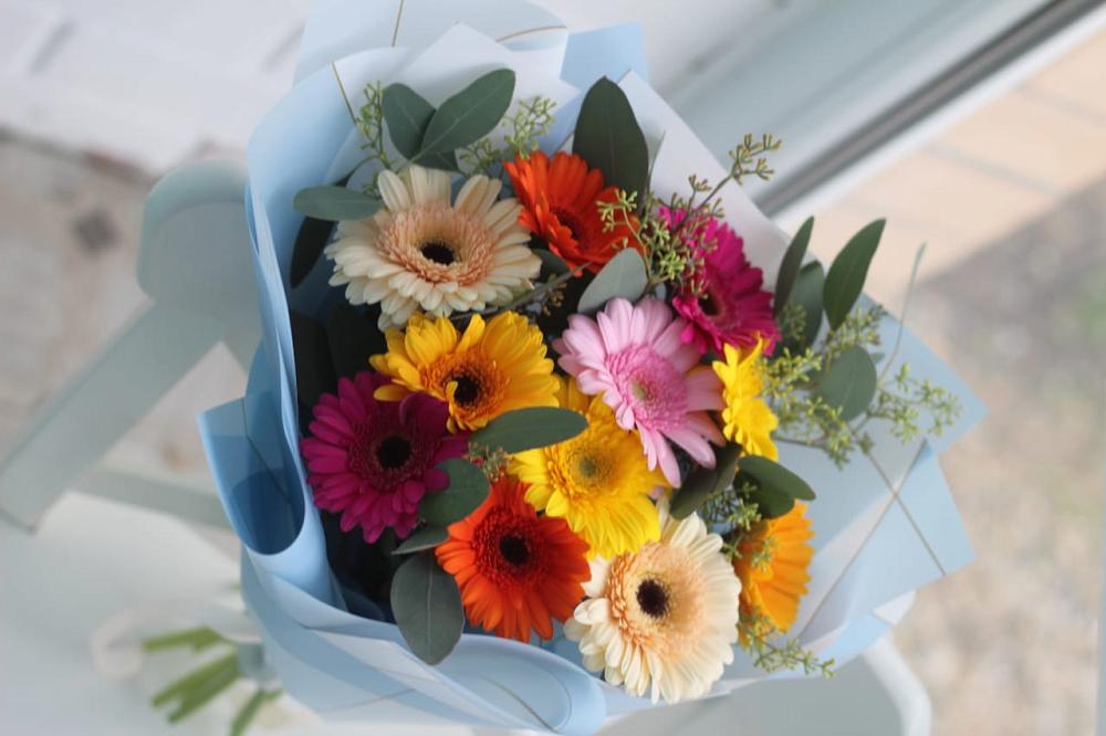 Букет цветов из: Герберы в Гизель