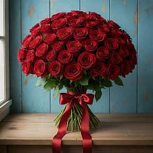Букет Красные розы Блэк Меджик в Гизель