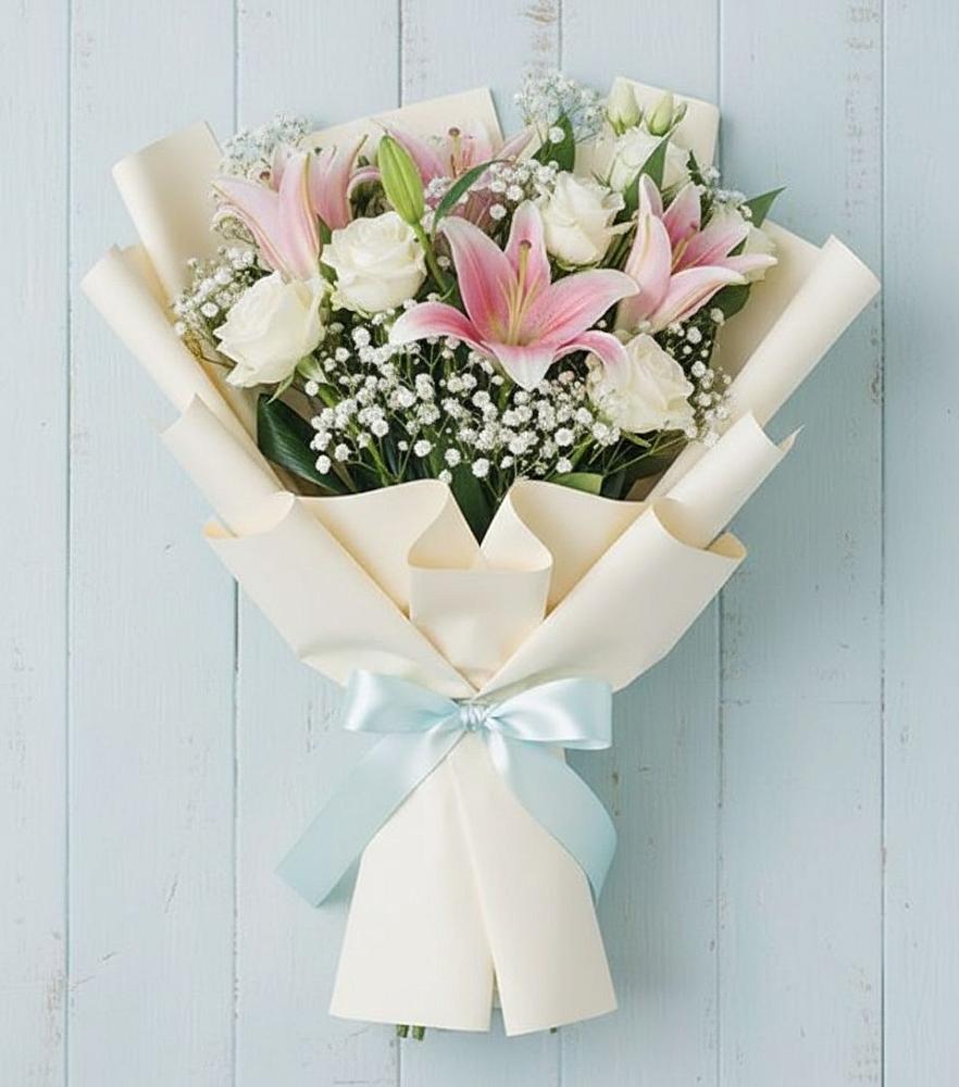 Букет цветов из: Лилии в Гизель