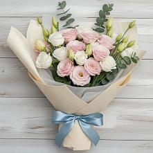 Букет цветов из:  Лизиантусы #REPLACE_PRED# Гизель