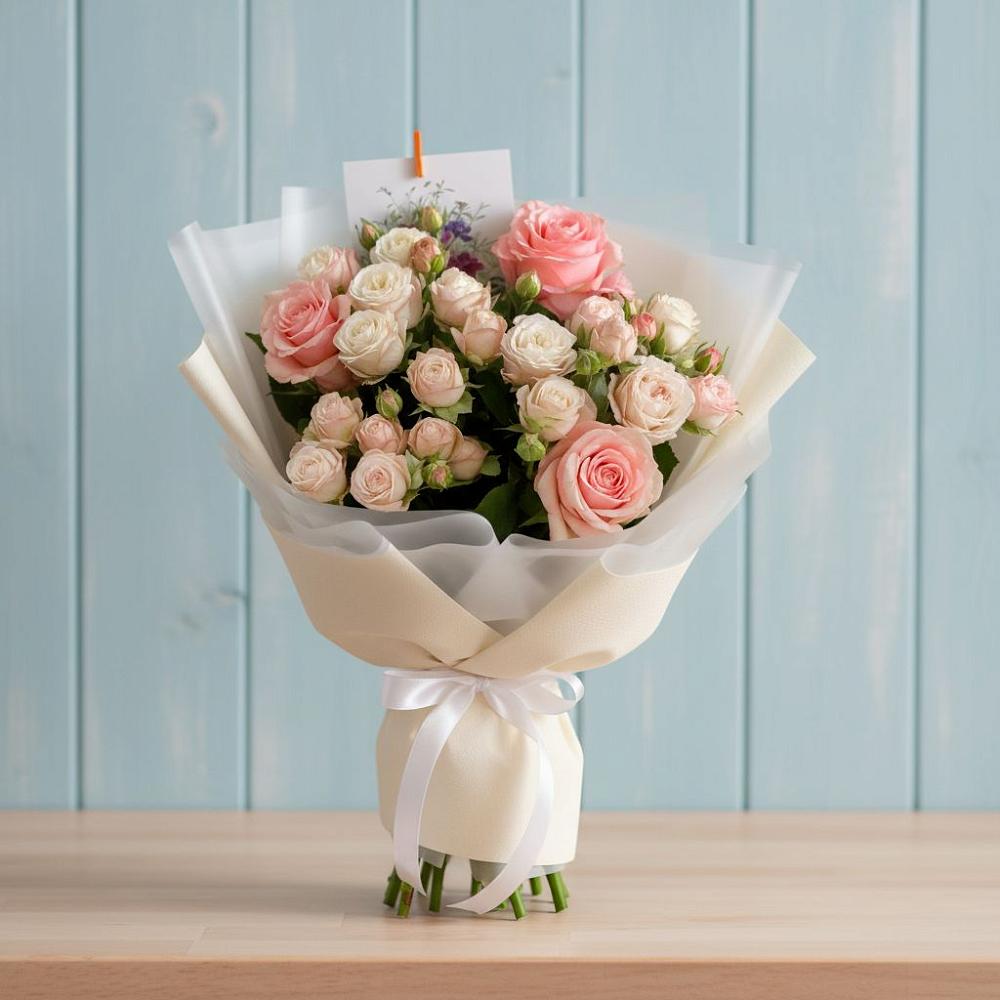 Букет цветов из: Розы в Гизель