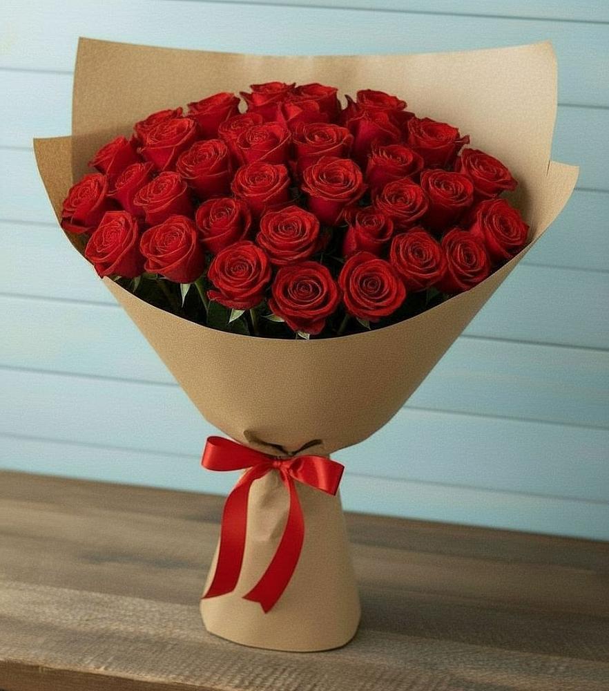 Букет Красные розы Милано в Гизель