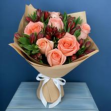 Букет цветов из:  Розы и Альстромерии #REPLACE_PRED# Гизель