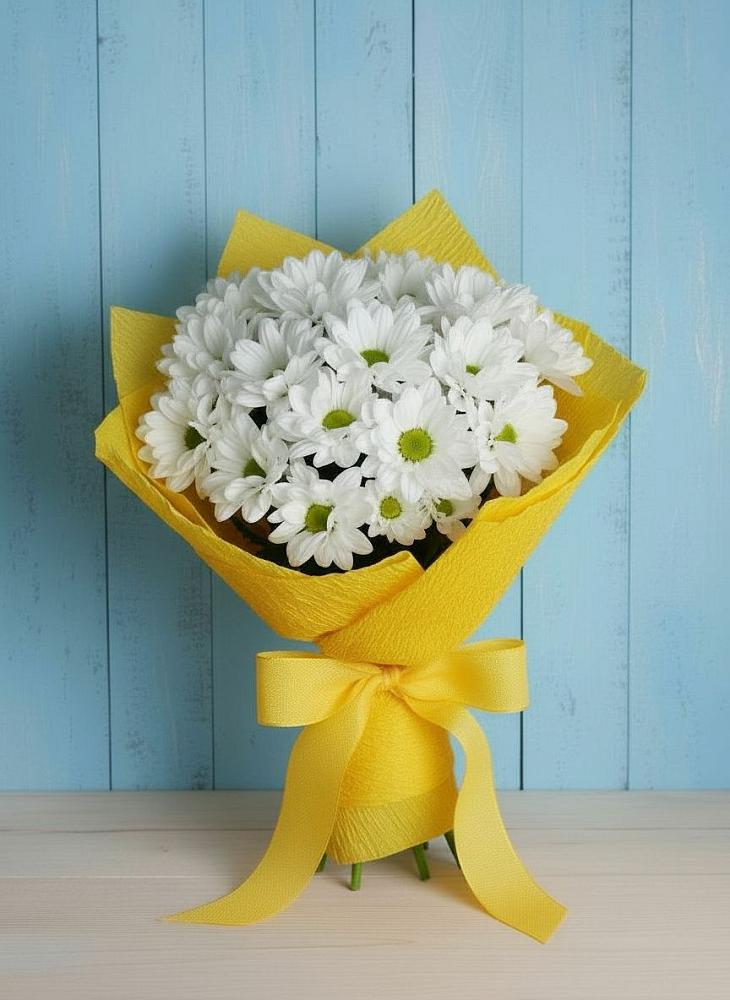 Букет цветов из: Хризантемы в Гизель