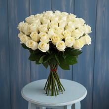 Букет 51 Белая роза Эдлесс Лав #REPLACE_PRED# Гизель