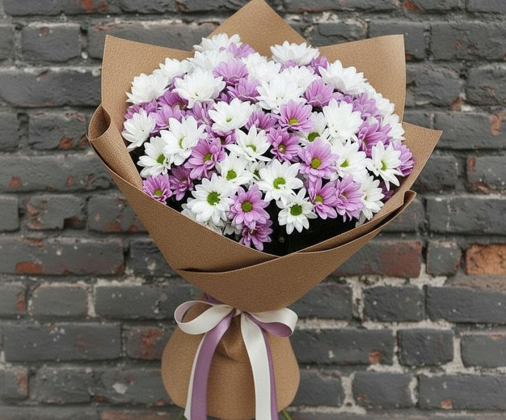 Букет цветов из: Хризантемы в Гизель