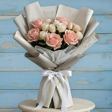 Букет цветов из:  Розы в Гизель