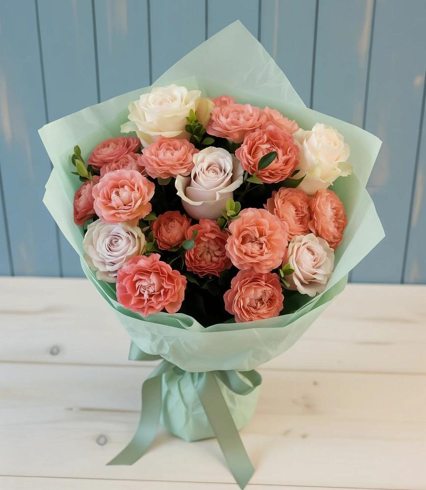 Букет цветов из: Розы в Гизель