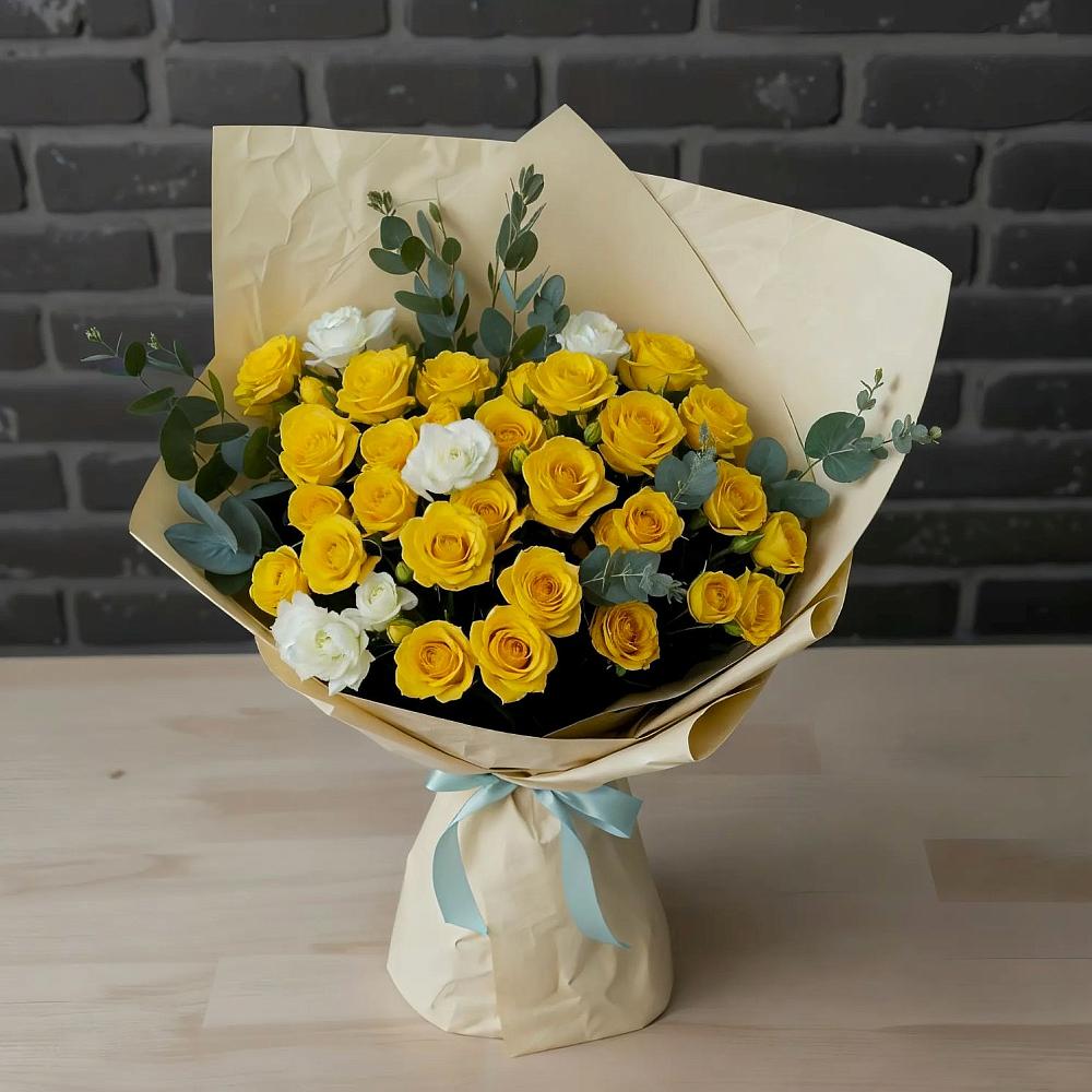 Букет цветов из: Розы в Гизель