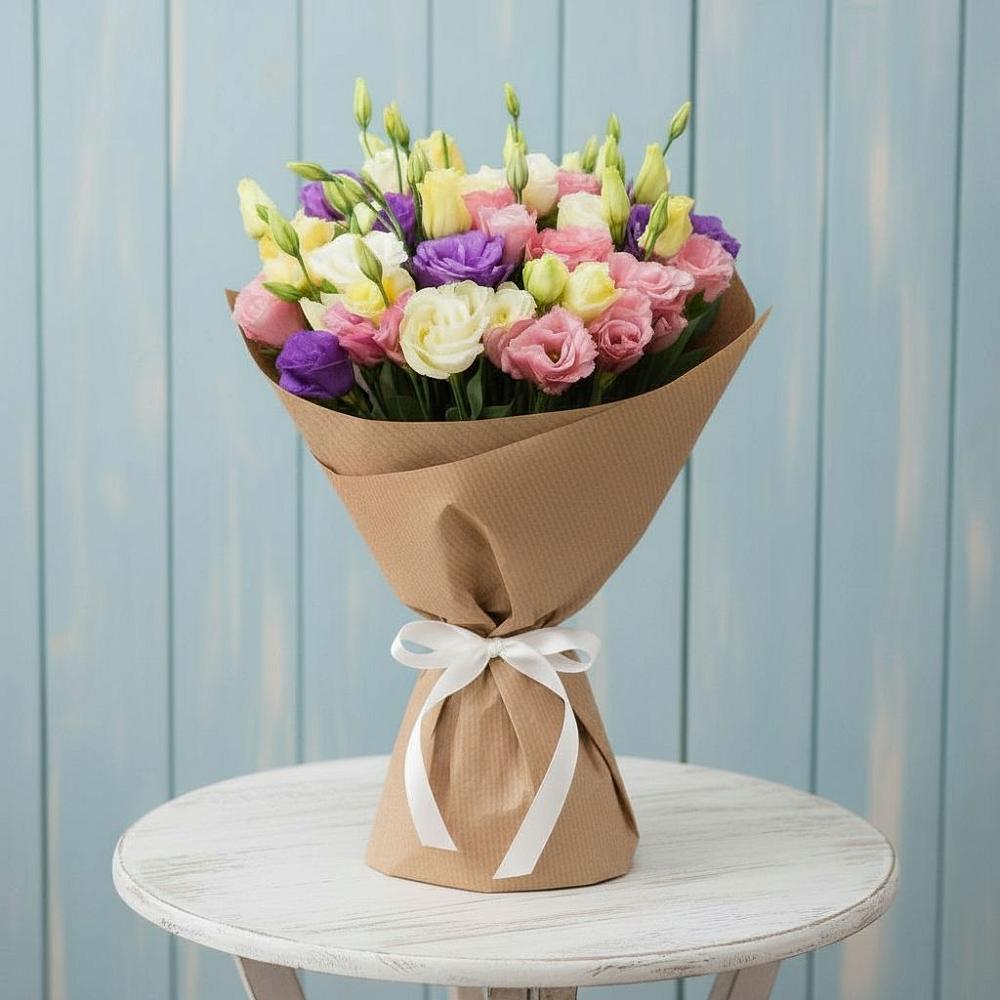 Букет цветов из: Лизиантусы в Гизель