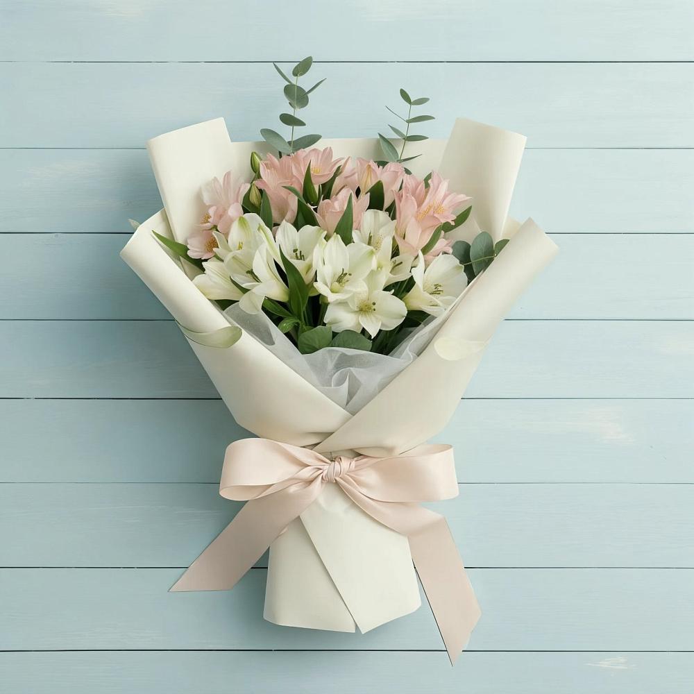 Букет цветов из: Альстромерии в Гизель